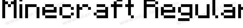 Minecraft Regular字体转换